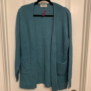 Teal cardigan